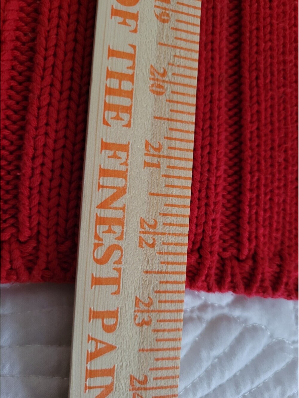 Ralph Lauren Polo Jeans Company Sweater Woman's Med Red RL Flag Chunky Knit Y2K - Picture 7 of 9